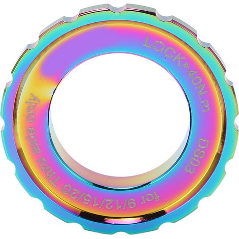 MEIJUN Bague de Serrage Centerlock pour Disque Frein Vélo de Montagne, Roue et Moyeu Compatible, Multicolore (1/5)