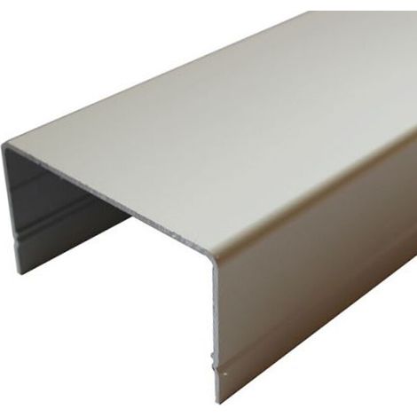 Slid'Up By Mantion – Carter d'habillage SLID'UP WINEO en aluminium blanc RAL 9010 – Longueur 1500 mm – Capot recoupable pour motorisation (1/3)