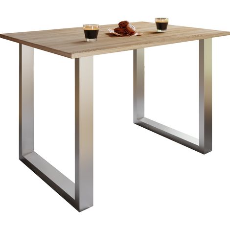 Mesa de comedor de madera Mesa de cocina Xona U 110x50 76x110x50 - VCM