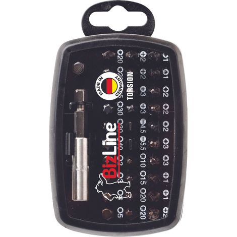 coffret de 32 embouts de vissage - avec porte-embout - bizline 781064