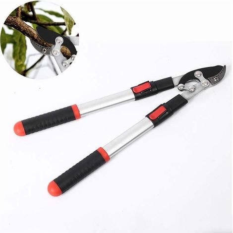 1PC Ébrancheur professionnel à enclume 50–72 cm, coupe-branches lourd à action composée, manches télescopiques aluminium, lame SK5 haute précision, outil jardinage