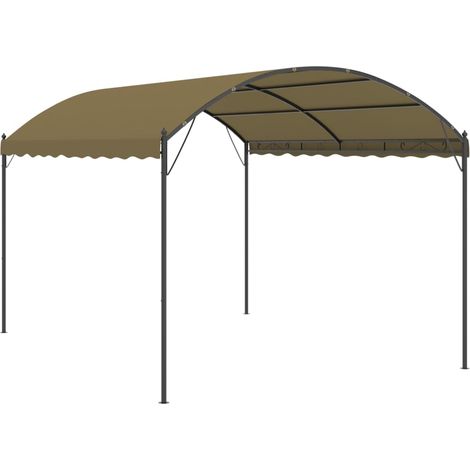 Tonnelle Barnum Style Moderne - Pavillon de Jardin - Tente de réception - 4x3x2,6 m Taupe 180 g/m² Chic-931511 (1/4)