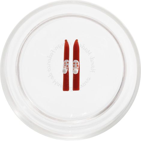 Teca Gobelets Tumbler Winter Game Ski En Verre Borosilicate Fait Main Avec Décor 3D 35 Cl, Design Artisanal Inspiré Des Sports D'Hiver (1/3)