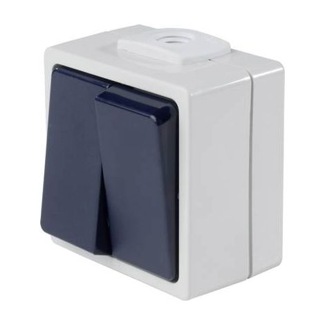 AS Schwabe 62451 Interruptor de superficie gris claro IP54