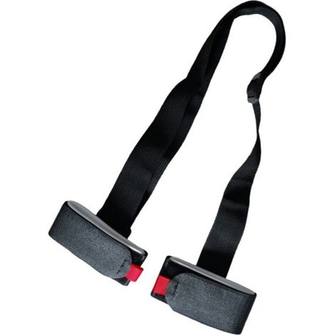 Porte-skis - Accessoires de ski - Harnais de ski pour sports d'hiver - Accessoires de ski - Sangles de transport pour skis - Noir - Nylon/Polyester Noir (1/5)