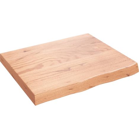 Maison Exclusive - Piano Tavolo Marrone 60x50x(2-6) cm Massello Rovere Trattato