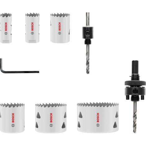 Bosch Multi Material Threaded Hole Saw Set 20 25 35 40 51 68 x 40 mm (1/5)