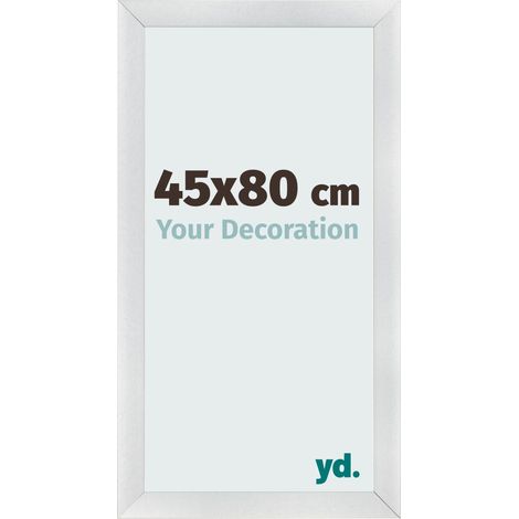 yd. - Cadre photo 45x80 - Argent Mat - MDF - Pisa (1/5)