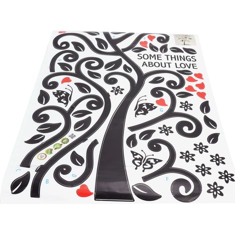 Décor mural autocollant arbre photo amovible stickers muraux art chambre salon fond design (1/5)