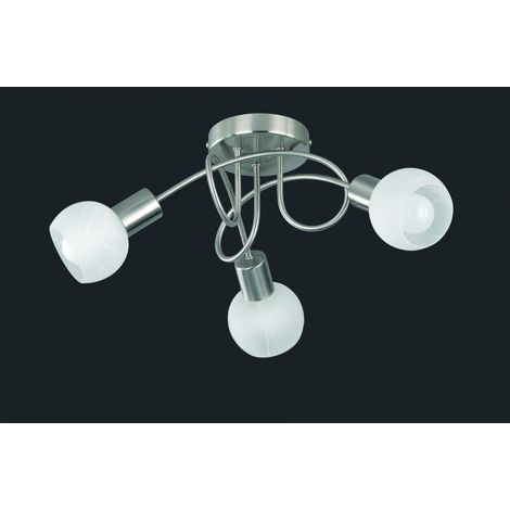 Faretto Da Soffitto Girandola 3 Led Antibes Nichel Trio Lighting