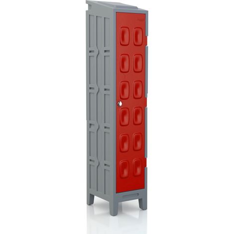 PROVOST - Armoire vestiaire en PEHD rouge - Industrie propre