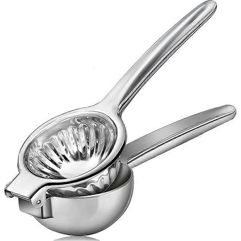 Zitronenpresse – Extra große, manuelle Zitronenpresse aus Edelstahl mit robustem Metallkorpus (1/5)