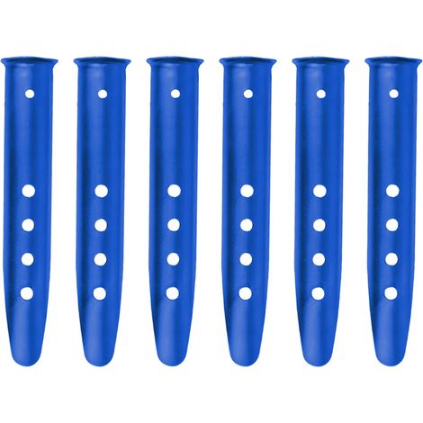 Lot de 6 Piquets de tente, Aluminium, Forme U, Légers, Pour neige et sable, Camping et randonnée (1/5)