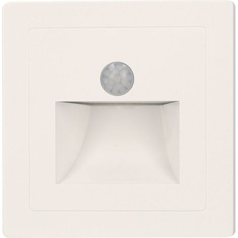 Kabelgebundene, bewegungsaktivierte Treppenleuchte mit PIR-Sensor, 220 V, 1 W LED, 6500 K weiß, 4 m Reichweite, Wandleuchte für Treppen, Flur und Veranda (1/5)