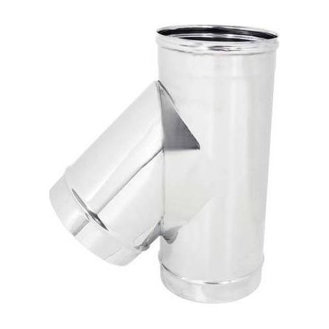 TUBO A TEE 135° MMF ACCIAIO INOX AISI 304