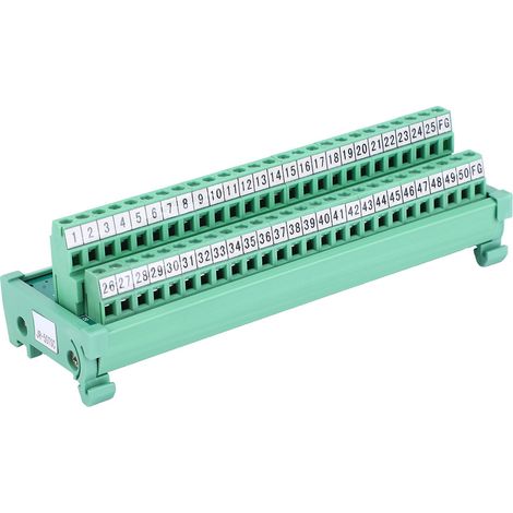 Bornier, connecteur de câble, module PLC SCSI50 P, rail DIN 35 mm, équipement électrique (1/5)