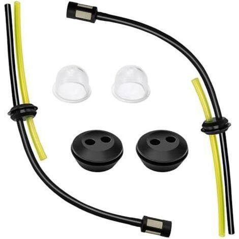 2 Ensembles Universel Filtre à Essence Kit, Durite Debroussailleuse en Caoutchouc, Ampoule D'AmorçAge De Filtre, Joint RéServoir Carburant, pour Coupe-Herbe, Débroussailleuse Conduite de Carburant - (1/5)