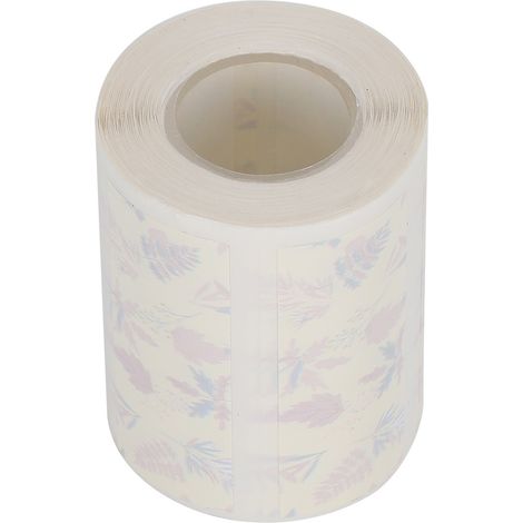 Papier d'étiquettes thermiques à usage de bureau, 50 mm x 20 mm, pour imprimante modèle EQ11, avec un motif de feuille. (1/5)