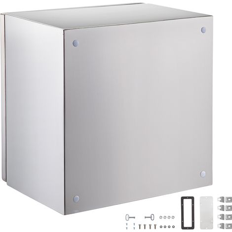 Mophorn NEMA-Edelstahlgehäuse, 12 x 12 x 8 Zoll NEMA 4X-Stahlschaltkasten. IP66 wasser- und staubdicht. Für den Außen-/Innenbereich. Wird mit Montageplatte geliefert