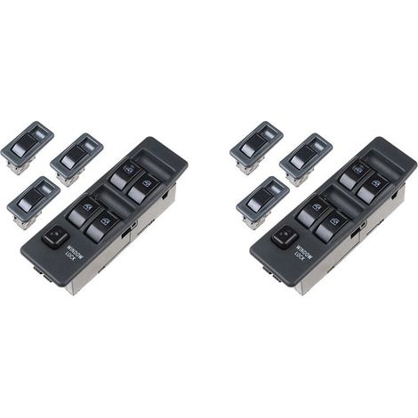 Dos interruptores de control del regulador de ventanas delanteras/traseras/izquierda/derecha para Mitsubishi Pajero MR753373 MR731813