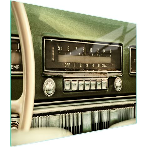 Glasschneidebrett 52x30 Radio (1/5)