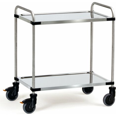 fetra Chariot inox 5017 - charge max. 120kg Pneus TPE