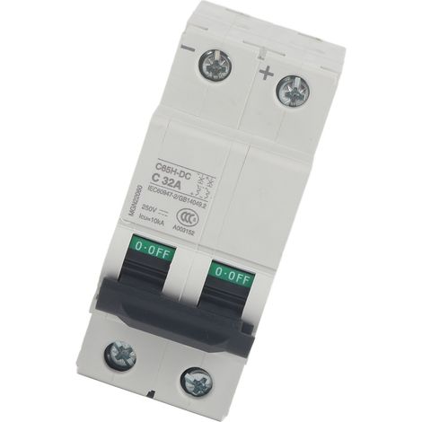 Disjoncteur miniature C65H-DC 2P 250V interrupteur pneumatique 32A (1/5)