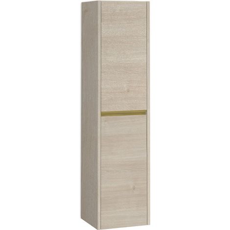 Columna Baño Suspendida 1 Puerta 140 x 34,9 x 32,2cm Alpine Tirador Oro