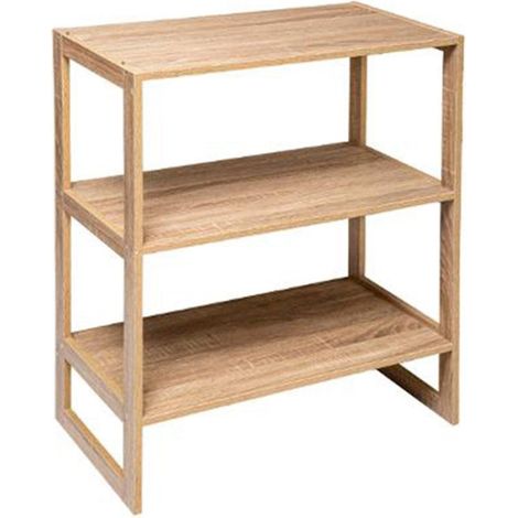 Étagère 4 Cases Empilable "Mix N Modul" 84cm Naturel (1/2)