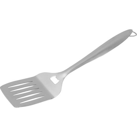 45 cm langer Edelstahlspatel für den Grill im Freien, antihaftbeschichteter Edelstahl-Küchenspatel mit langem Griff. (1/5)