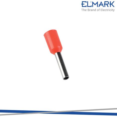 TERMINALI ISOLATI E 1008/RED 1MM CONF. 100PZ