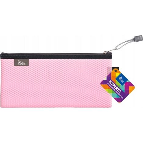 DL-Umschlag mit Metallreißverschluss, rosa
