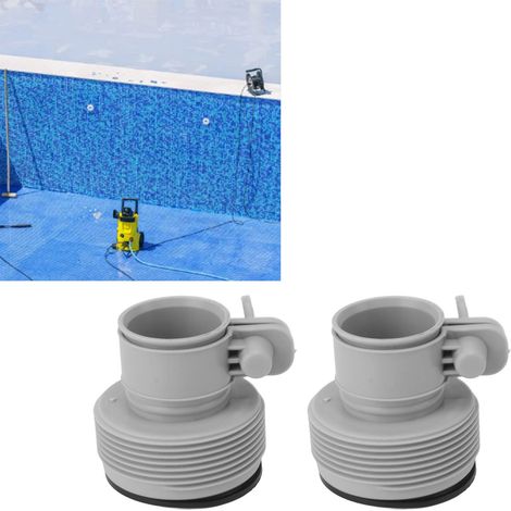 Adapter für Intex-Filterpumpe, 1,25"- auf 1,5"-Gewinde, Typ B, Referenz 25009 (1/5)