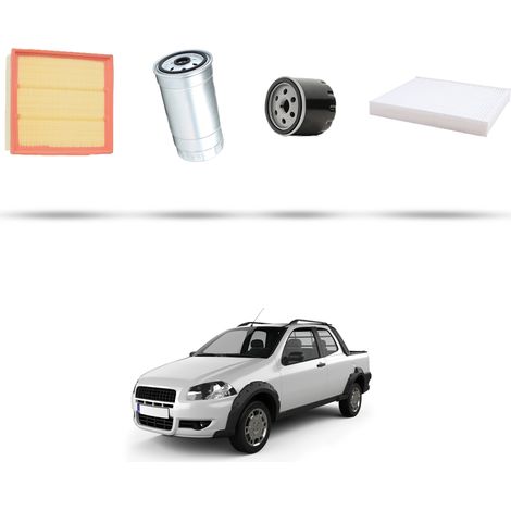 Kit tagliando 4 filtri compatibile con Fiat Strada (178,278) 1.9 JTD 59kw dal 2002 (1/5)