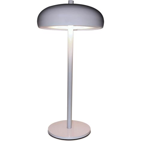 Lampe de chevet champignon 5W 150LM pour salon ou chambre, avec variateur d'intensité, batterie intégrée 3600 mAh et 3 températures de couleur (blanc froid/blanc chaud/lumière neutre). Idéale pour le (1/3)