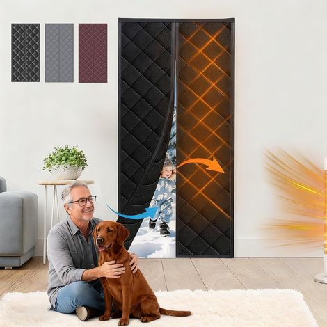 Rideau de Porte Magnétique, Thermique Isolant Anti Froid et Chaleur (1/5)