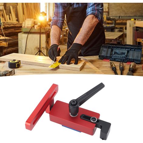 T-Nut-Begrenzer für die Holzbearbeitung, Typ 45 mit 90° drehbarem Griff, Aluminium 206 g, präzise Einstellung. (1/5)