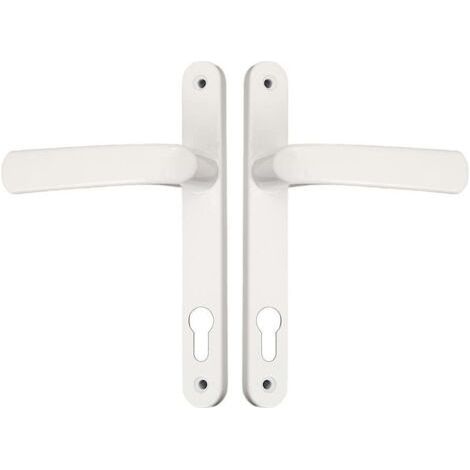 2 aluminum door handles with mounting screws (1/5)