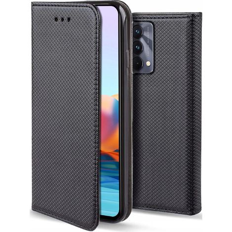 SMART MAGNET SCHWARZE GESCHLOSSENE HÜLLE MIT KLAPPE FÜR REALME GT MASTER 5G+ GLAS (1/5)