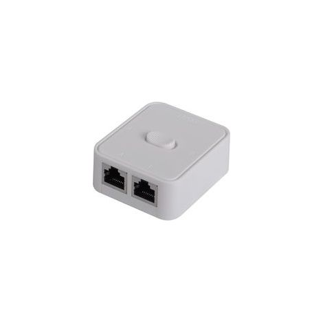 Switch réseau 2 ports, RJ45, sélecteur de switch réseau 2 ports, 100 m 2 en 1 ou 1 entrée 2 sorties (1/5)
