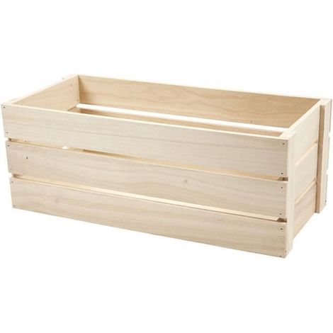 Creativ Company 574590, Boîte de rangement, Bois, Rectangulaire, Bois, Monotone, Bois (1/2)