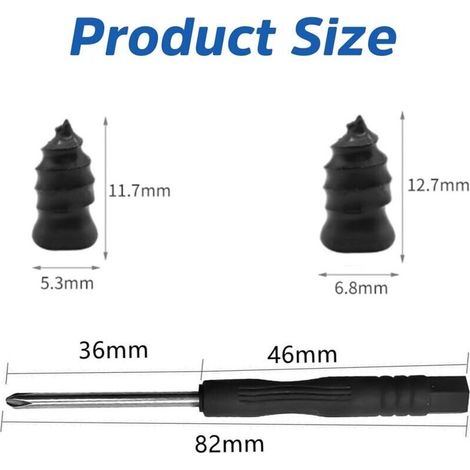 21 Pcs Tubeless Tire Puncture Repair Kit reparation pneu voiturewith Mushroom Avec tournevis,kit anti crevaison voiture Plug for Tyre Punctures and Flats on Cars,Motorcycles,Trucks Tractors (1/3)