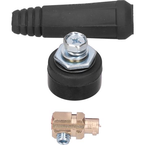 DJK 10-25 Soldering Cable Plug and Socket Quick Cable Connector (Sold in packs of two) Black (1/5)
