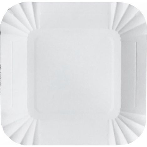 Lot de 100 assiettes en papier biodégradable. idéales pour la restauration et les événements. (1/2)