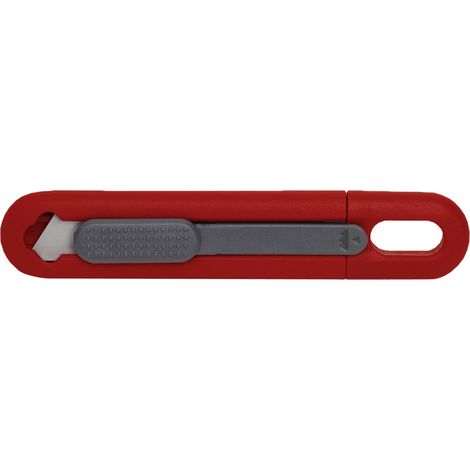 STIER Sicherheits-Cuttermesser Basic mit automatischem Klingeneinzug, robustes Gehäuse, Klingel wechselbar, für Trapezklingen, ergonomischer Handgriff (1/4)