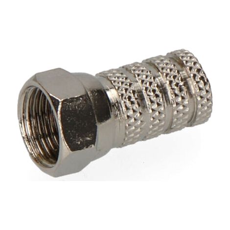 CONECTOR F MACHO PARABOLICA METALICO. CALIDAD SUPRA ENVASADO (1/3)