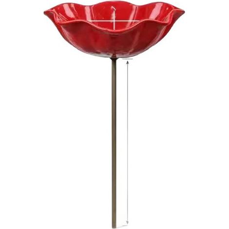 Abreuvoir Mangeoire Oiseaux Exterieur,2026 Neu Bain Oiseaux Exterieur,Mangeoire Oiseaux Décoration pour Jardin,Bains Hauteur,Métallique en Fonte (1/5)
