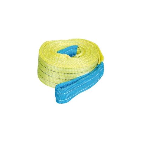 CINGHIE DI SOLLEVAMENTO CON FASCIA A DOPPIO STRATO MM.90  mt.3 x mm.90h.  portata Kg.3000 colore giallo    ROBUR