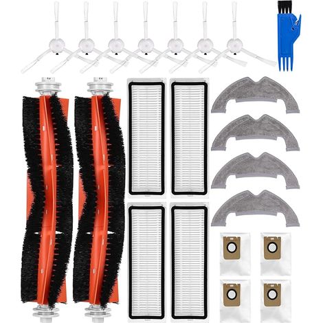 Kit de accesorios de carga frontal para aspiradoras Dreame D10 Plus/L10 Plus/Z10 Pro, repuestos para Dreame, 2 cepillos principales, 4 filtros (1/5)