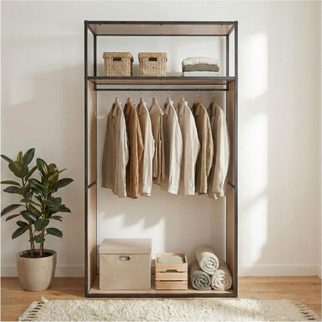 Perchero reversible de madera y metal OSLO
